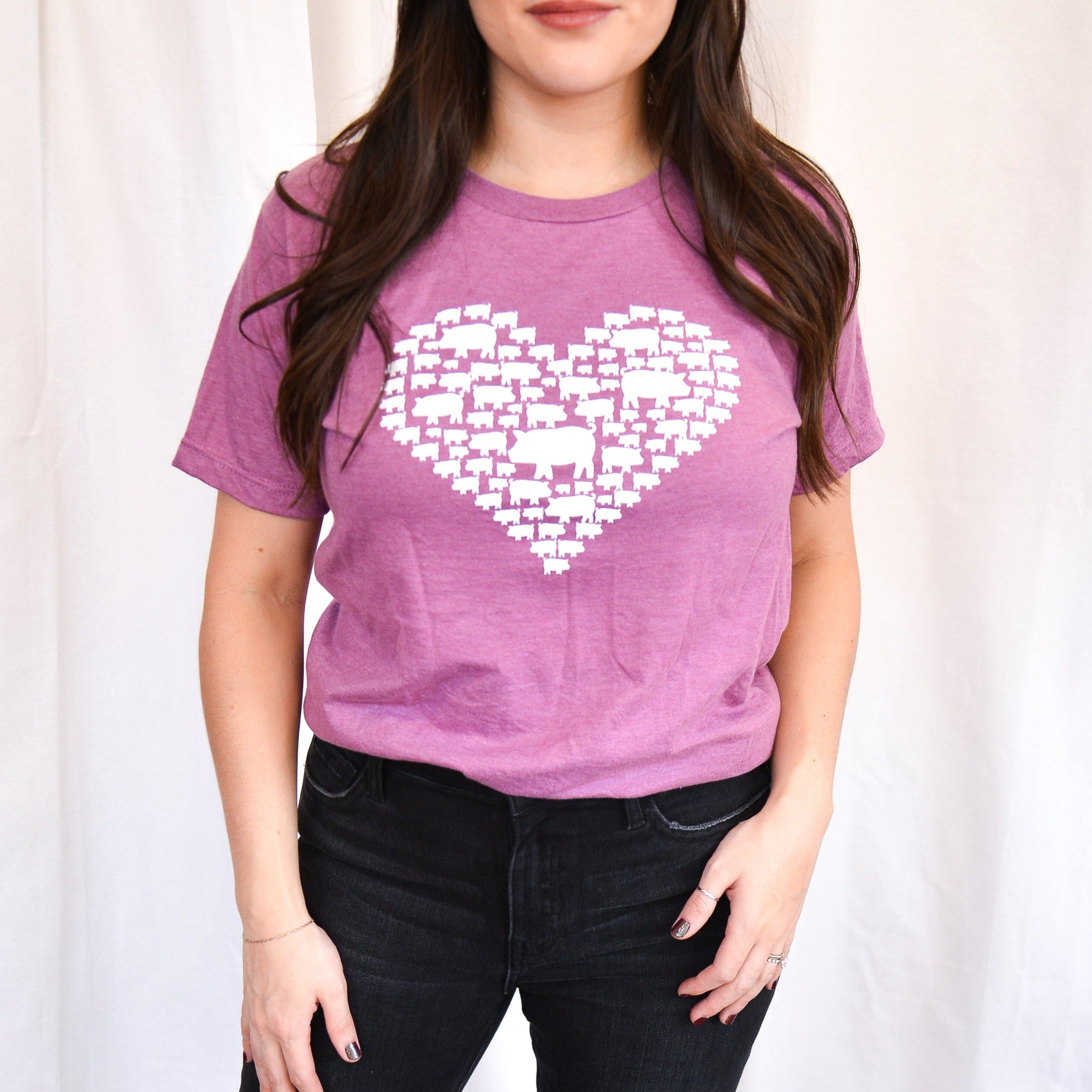 Love Pigs T-Shirt - ADULT UNISEX - Pink – RealBacon