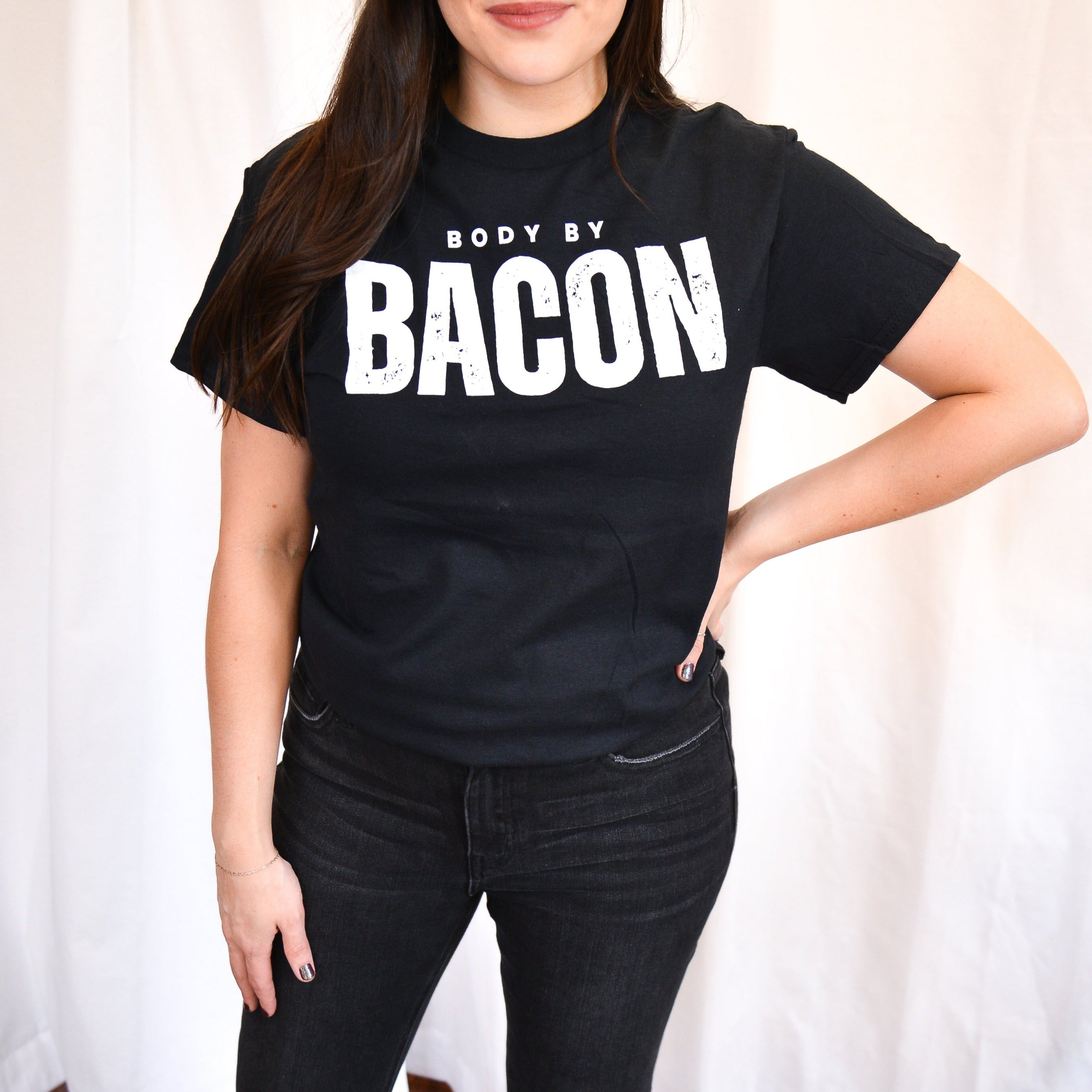 Bacon t shirts best sale