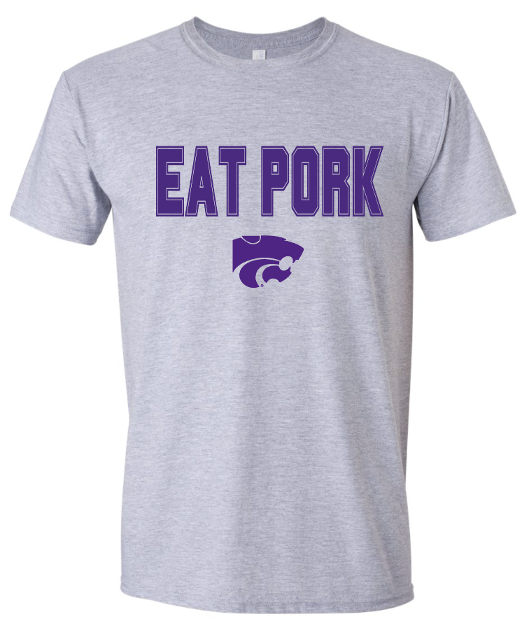Eat Pork T-Shirt - ADULT UNISEX - Grey